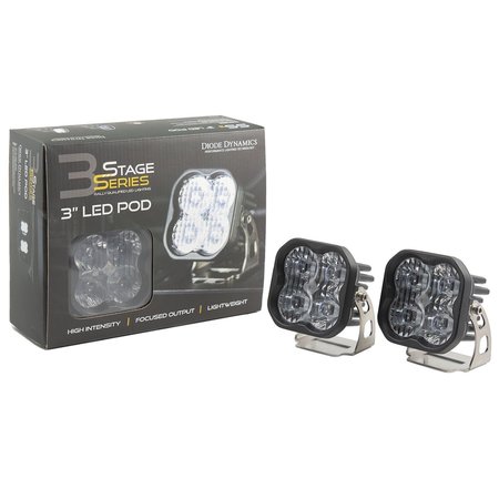 DIODE DYNAMICS WORKLIGHT SS3 PRO WHITE SAE DRIVING STANDARD (PAIR) DD6128P